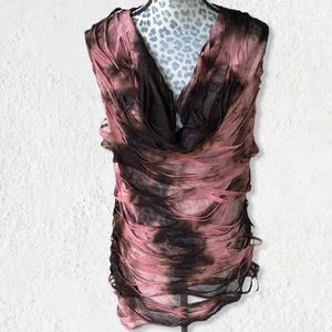 Pandemonium Millinery Cowl Top Heavenly Galaxy Top